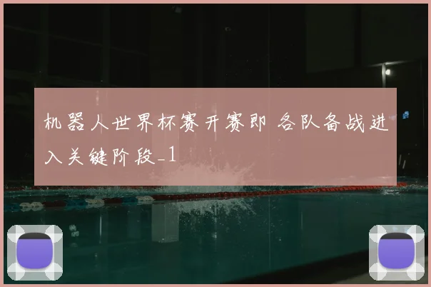 机器人世界杯赛开赛即 各队备战进入关键阶段_1